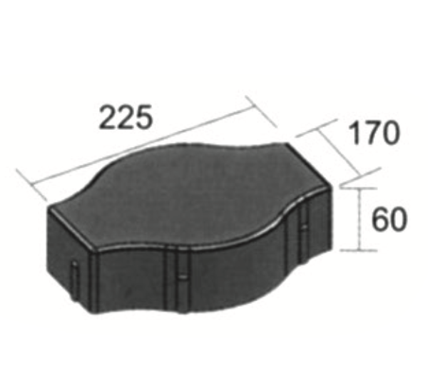 225 x 170 x 60mm 