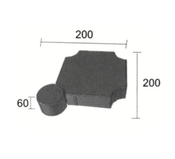200 x 200 x 60mm 