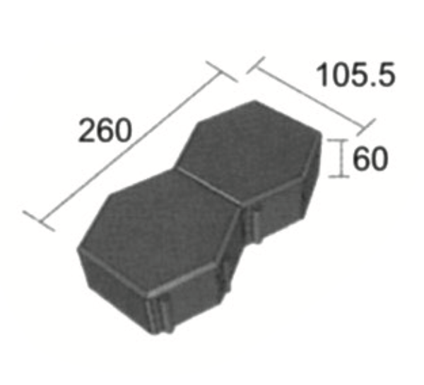 260x 105.5x60mm 