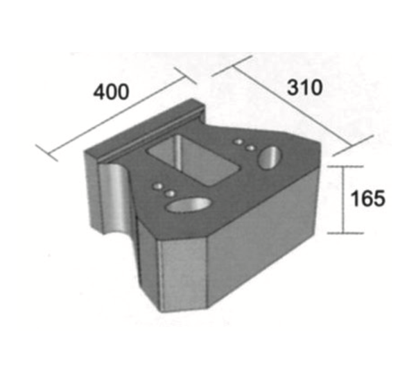 400 x 310 x 165mm 